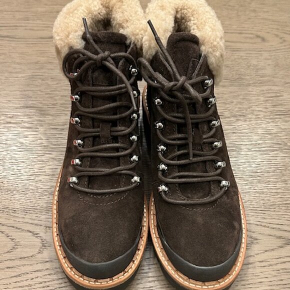 Marc Fisher  "Cade" Genuine shearling Lace Up boot - Picture 2 of 13